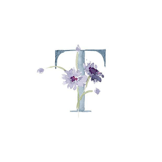 Wildflower Alphabet Notecard Set